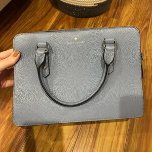 Kate Spade Slate Blue Pebbled Leather Tote